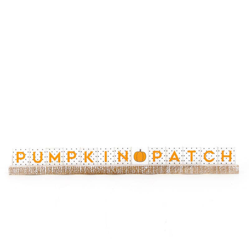 Adams & Co Pumpkin Patch Ledgie Letter Display