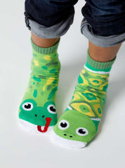Frog & Turtle | Kids & Adults Socks | Mismatched Socks