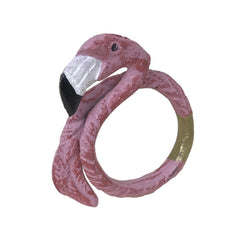 Flamingo Beach Enamel Napkin Rings