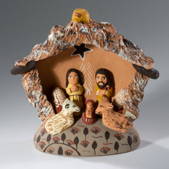 Andean Creche - One Piece Ceramic Nativity