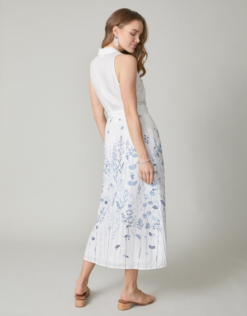 Emeline Dress - Oyster Factory Field Flowers Blue - ApparelSPARTINA 449