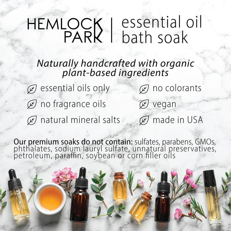 Essential Oil Bath Soak - Available in 5 Scents - Bath & BeautyHemlock Park