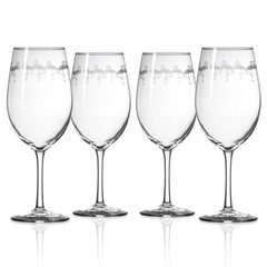 Etched All Purpose Wine Glass - DishesRolf Glass