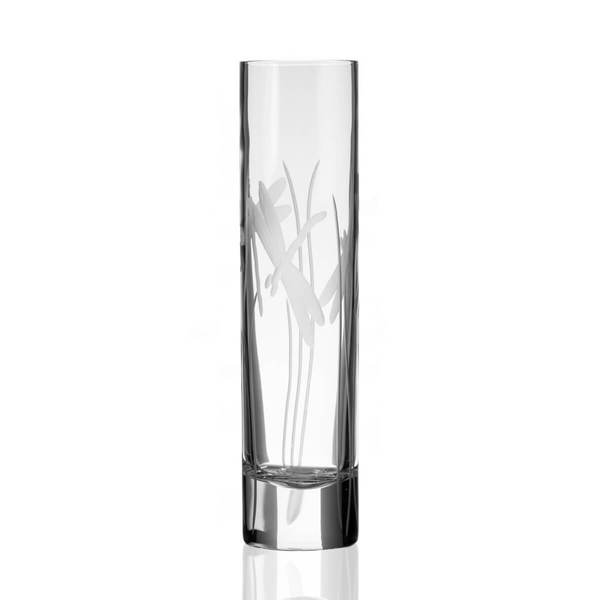 Etched Bud Vase - 8" - DishesRolf Glass