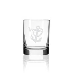 Etched Double Old Fashioned Glass - DishesRolf Glass