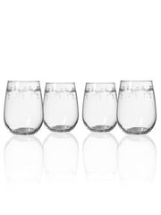 Etched Stemless Wine Glass - DishesRolf Glass