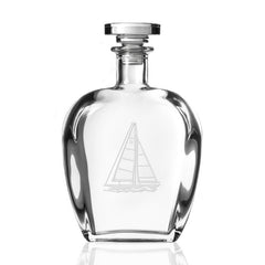 Etched Whiskey Decanter 23 oz. - DishesRolf Glass