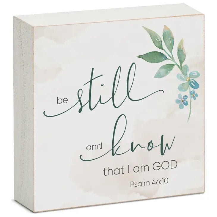 Expressions of Faith Wood Block Sign - 6 Verses - Accent DecorCounterArt/Highland Home/Thirstystone/CoasterStone