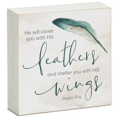 Expressions of Faith Wood Block Sign - 6 Verses - Accent DecorCounterArt/Highland Home/Thirstystone/CoasterStone