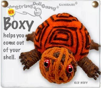 Boxy- Inspirational String Critter Keychain
