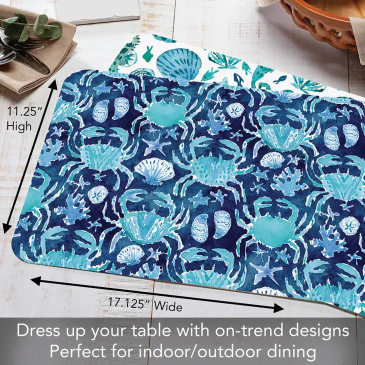 Ocean Fantasy Reversible Rectangular Plastic Placemat