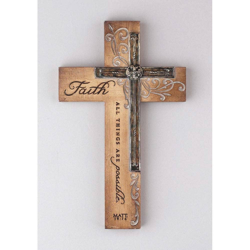 Faith All Things Double Wall Cross - Wall DecorDicksons