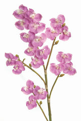 Faux Pink Orchid Spray Branch - 28