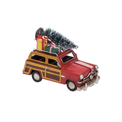 Christmas Woodie Car Figure