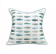 Fish Pattern Indoor/Outdoor Pillow - pillowRightside Design