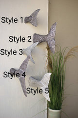 Fish Tail Wall Sculptures - Wall DecorKalalou