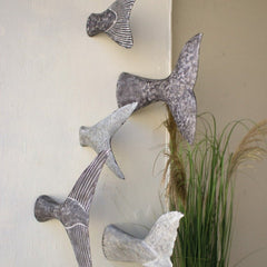 Fish Tail Wall Sculptures - Wall DecorKalalou