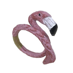 Flamingo Beach Enamel Napkin Rings - Kitchen AccessoriesWilco Home