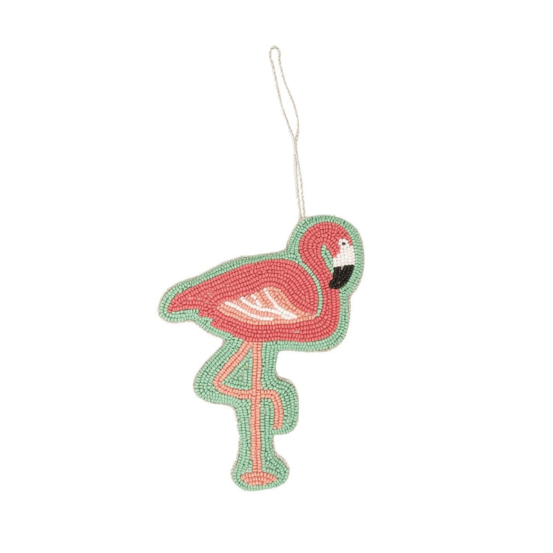 Flamingo Beaded Ornament - ChristmasGallerie II