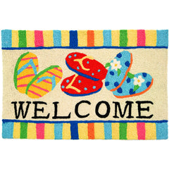 Flip Flop Welcome Rug - RugsJellybean Rug