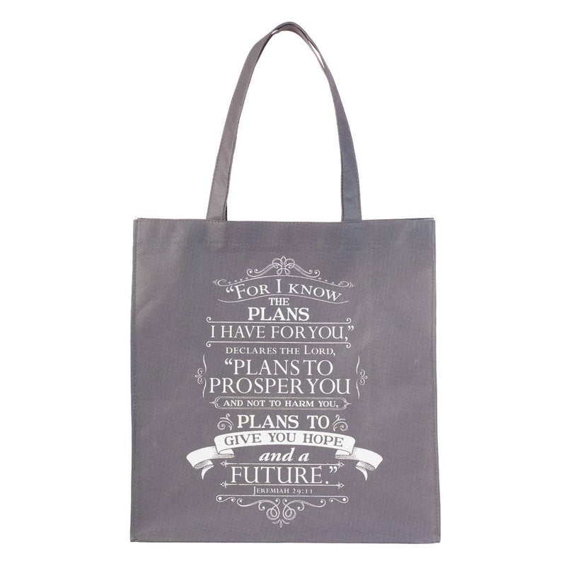 For I Know the Plans Tote Shopping Bag Jeremiah 29:11 - Apparel & AccessoriesChristian Art Gifts