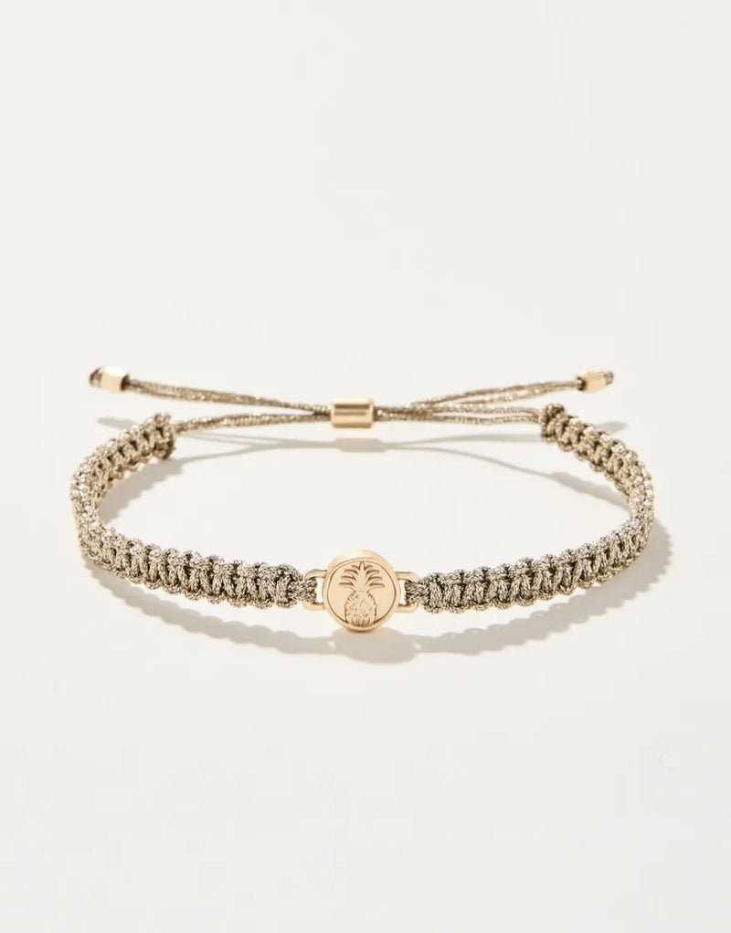 Friendship Bracelet Metallic Gold/Pineapple - JewelrySPARTINA 449