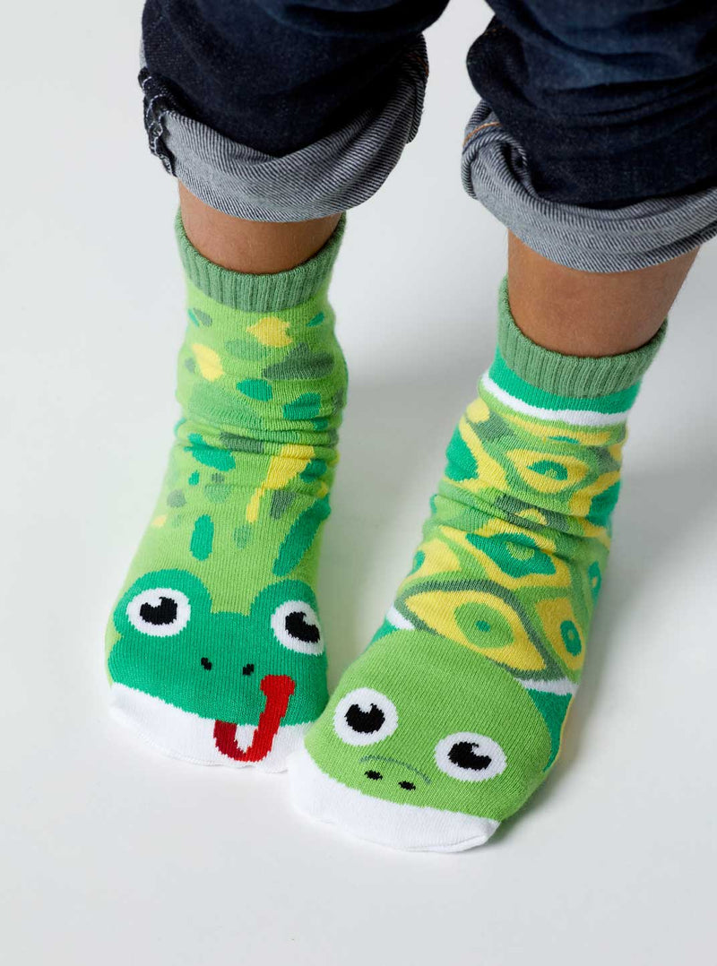 Frog & Turtle | Kids & Adults Socks | Mismatched Socks - ApparelPals Socks