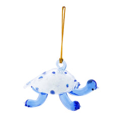 Glass Glowing Turtle Ornament - holiday decorBeachCombers