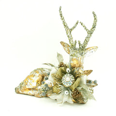 Golden Beaded Reindeer - 4 Sizes/Styles - ChristmasSeasonal by Contrast Inc.