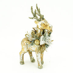 Golden Beaded Reindeer - 4 Sizes/Styles - ChristmasSeasonal by Contrast Inc.