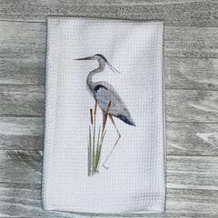 Great Blue Heron Towel and Coasters - Kitchen AccessoriesHoly City Creations