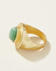 Green Aventurine Stone Ring - JewelrySPARTINA 449