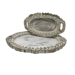 Hand Carved Wood LOUIS XIV Vanity Trays - Decorative TraysWilco Home
