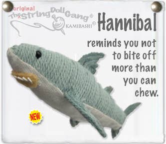 Hannibal - Inspirational String Shark Doll Keychain - Just for KidsKamibashi