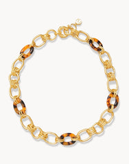 Harbor Resin Chain Necklace Tortoise - JewelrySPARTINA 449