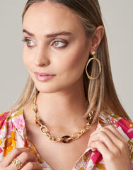 Harbor Resin Chain Necklace Tortoise - JewelrySPARTINA 449