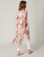 High Low Kimono - Alljoy Landing Sand - ApparelSPARTINA 449