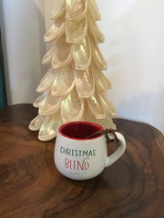 Holiday Mini Coffee Pod Mug - White w/ Red Interior - Kitchen AccessoriesDemdaco