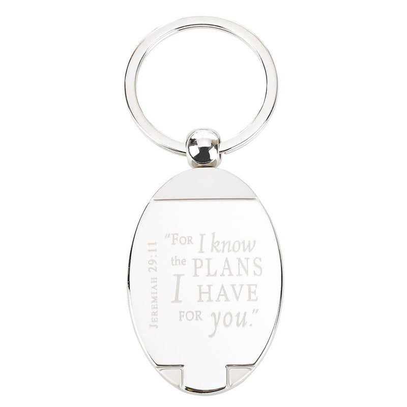 I Know the Plans - Jeremiah 29:11 Metal Key Ring - Small RemindersChristian Art Gifts