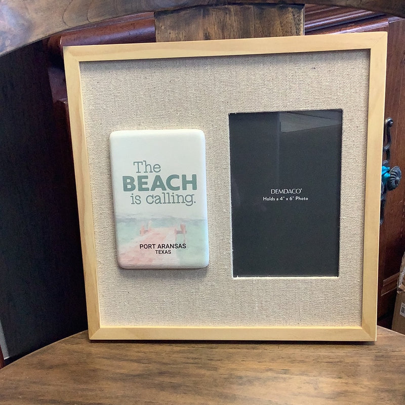 Port Aransas Picture Frame with Tile