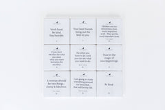 Inspirational Wood Magnets - 9 Sayings - Kitchen AccessoriesAdams & Co.