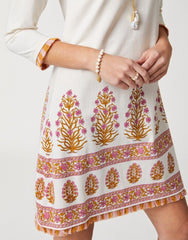 Island Fringe Dress - Pepper Hall Woodblock Floral - ApparelSPARTINA 449