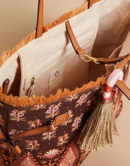 Jetsetter Tote - Pink House Boho Paisley - Purses & BagsSPARTINA 449
