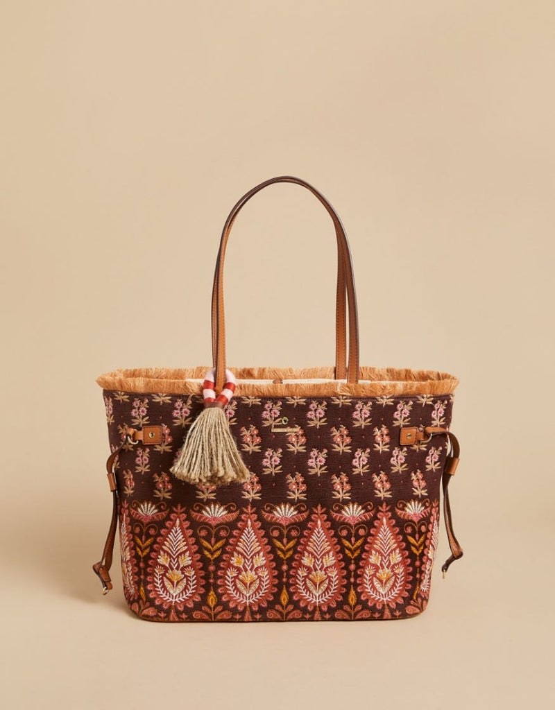 Jetsetter Tote - Pink House Boho Paisley - Purses & BagsSPARTINA 449