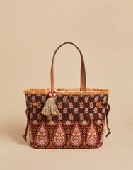 Jetsetter Tote - Pink House Boho Paisley - Purses & BagsSPARTINA 449