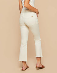 Juliette High Rise Denim Jeans - Buttercream - ApparelSPARTINA 449