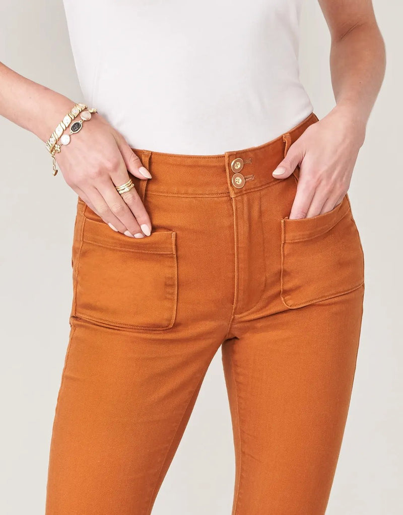 Juliette High Rise Denim Jeans - Cognac - ApparelSPARTINA 449