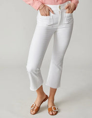 Juliette High Rise Denim Jeans - Pearl White - ApparelSPARTINA 449