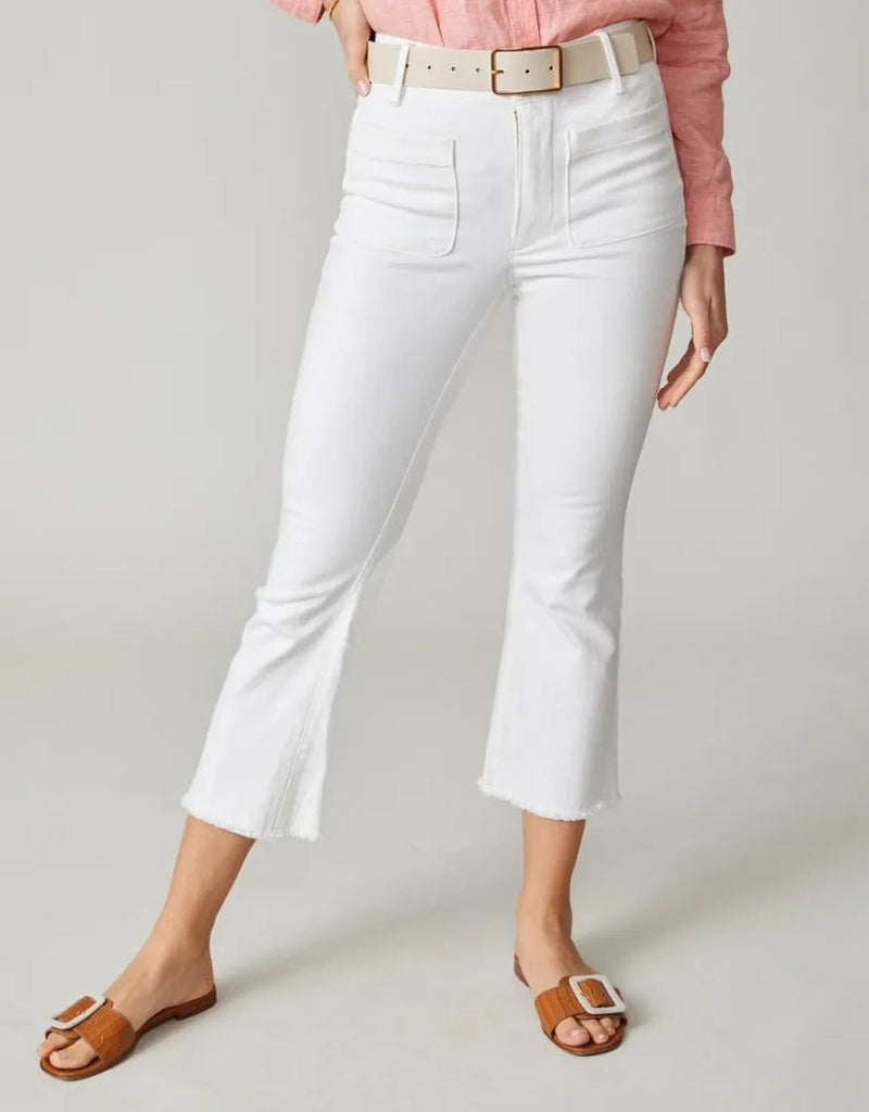 Juliette High Rise Denim Jeans - Pearl White - ApparelSPARTINA 449