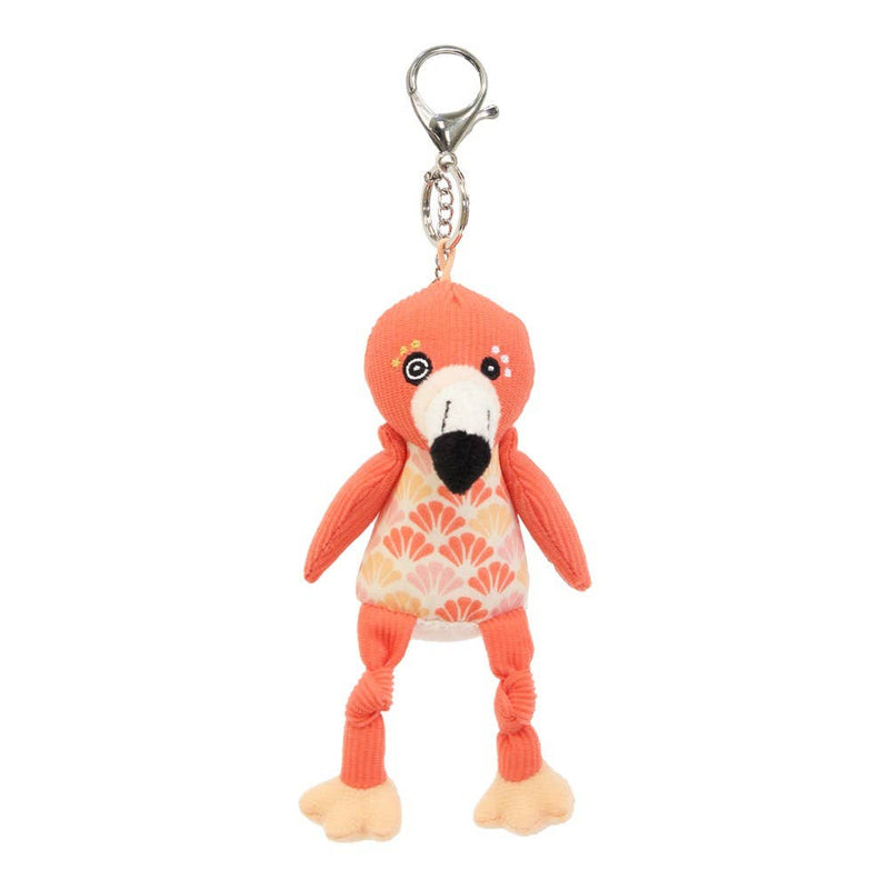 Keychain Plush Flamingo - Just for KidsLes Déglingos, France